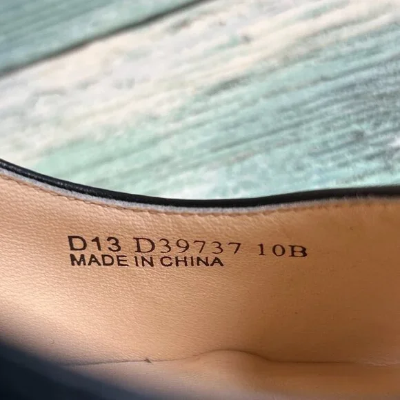 Cole Haan Pumps Womens Size 10B Black Leather Open Toe Dress Work Shoes Heels - Picture 14 of 14